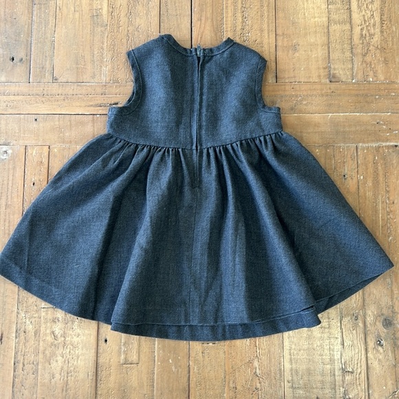 Florence Eiseman gray floral jumper dress - Picture 5 of 8